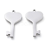304 Stainless Steel Pendants LS-STAS-WH0016-05-P01-2