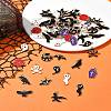 60Pcs 15 Styles Halloween Theme Alloy Enamel Pendants FIND-FS0002-89-10