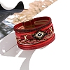 Imitation Leather Crod Multi-strand Bracelets for Women PW-WGFD5E9-04-1