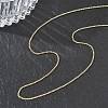 10Pcs 1MM 304 Stainless Steel Box Chain Necklaces NJEW-G203-07G-3