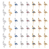 SUPERFINDINGS 48Pcs 8 Style Alloy Pendants FIND-FH0007-38-1