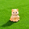 Resin Cat Shape Miniature Ornaments PW-WG2F993-04-1