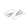 Rhomdium Plated 925 Sterling Silver Earring Hooks STER-NH0001-71B-P-2