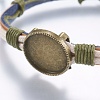 Genuine Cowhide Bracelet Making MAK-S065-AB04-3