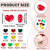 20Pcs 10 Colors Brass Enamel Beads KK-TA0008-47-4
