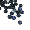 Natural Dyed & Heated Black Agate Cabochons G-BA8x4-3