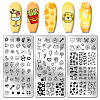 Stainless Steel DIY Nail Art Templates MRMJ-WH0092-032-1