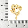Brass with Clear Cubic Zirconia Pendants LS-KK-G508-01A-G-3