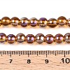 Electroplate Transparent Glass Beads Strands GLAA-T032-T6mm-AB23-4
