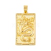 Brass Micro Pave Cubic Zirconia Pendants KK-E108-21G-1