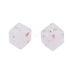 Marbled Stone Style Opaque Acrylic Beads OACR-G009-11-3