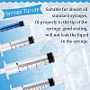 Olycraft 100Pcs Transparent Plastic Syringe Tip Cap AJEW-OC0002-97-5