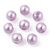 Spray Painted ABS Plastic Imitation Pearl Beads OACR-T015-05A-12-3