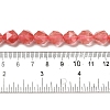 Cherry Quartz Glass Beads Strands G-K382-A05-03-5