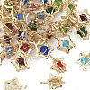 50Pcs 10 Colors Rhinestone Pendants IFIN-TA0001-53-3