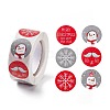 Christmas Round with Word Roll Stickers DIY-G061-07B-1
