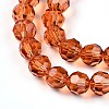 Baking Paint Transparent Glass Beads X1-DGLA-A035-T6mm-A04-4