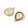 Natural Moonstone Faceted Teardrop Pendants G-I382-01G-03-2