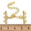 Rack Plating Brass Micro Pave Cubic Zirconia Chain Extender KK-A234-029A-G-3