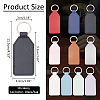  10Pcs 10 Colors PU Imitation Leather Keychains KEYC-NB0001-74-2