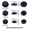 24Pcs 3 Style 1-Hole Alloy Shank Buttons BUTT-GF0001-37-2