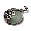 Natural Green Aventurine Pendants G-P560-01R-01-2