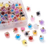 Mega Pet 80Pcs 20 Style Plastic/Resin Frosted Pendants FIND-MP0001-01-11