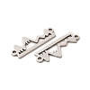 Non-Tarnish 201 Stainless Steel Connector Charms STAS-K251-076P-2