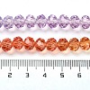 Transparent Painted Glass Beads Strands DGLA-A034-T8mm-A12-3