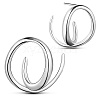 SHEGRACE Rhodium Plated 925 Sterling Silver Stud Earrings JE836A-1