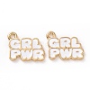 Alloy Enamel Charms ENAM-G201-01LG-A-1