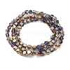 Electroplate Glass Beads Strands EGLA-L018-C-HP02-3