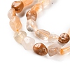 Natural Yellow Quartz Beads Strands G-P497-01C-45-4