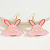 Easter Zinc Alloy Enamel Dangle Earrings FS-WG28919-05-1
