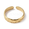 Ion Plating(IP) 304 Stainless Steel Crescent Moon Open Cuff Ring for Women X-RJEW-C046-01G-2