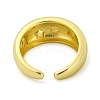Brass Open Cuff Rings RJEW-B051-22G-3