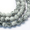 Baking Paint Glass Round Bead Strands DGLA-Q019-10mm-42-1