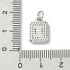 Rack Plating Brass Micro Pave Clear Cubic Zirconia Charms KK-G501-01I-P-3