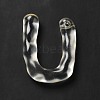 Transparent Resin Alphabet Pendants LS-RESI-C028-02U-3