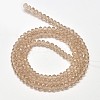 Faceted Rondelle Transparent Glass Beads Strands EGLA-J134-3x2mm-B04-2