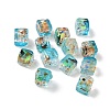 Baking Paint Handmade Gold Sand Lampwork Beads LAMP-P072-01A-04-1