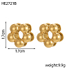 304 Stainless Steel Hoop Earring STAS-OY012-05G-2