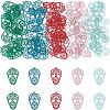 Unicraftale 70Pcs 5 Colors 430 Stainless Steel Filigree Pendants STAS-UN0027-94-1