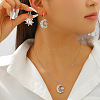 Brass Crystal Rhinestone Earrings & Necklaces WG06C1A-08-1