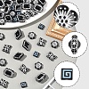 100Pcs 5 Styles Opaque Acrylic Beads OACR-FS0002-06-2