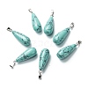 Synthetic Turquoise Pendants G-F707-12-1