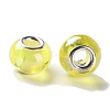 Shell Transparent Brass Cores Acrylic European Beads OACR-M024-07S-09-2