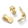 Brass Clip-on Earring Findings KK-O131-05G-1