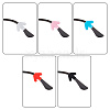 DELORIGIN 20 Pairs 5 Colors Arrow Silicone Eyeglasses Ear Grips Sleeve Holder AJEW-DR0001-20-3