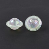 UV Plating Rainbow Iridescent Acrylic Beads PACR-M003-11I-3